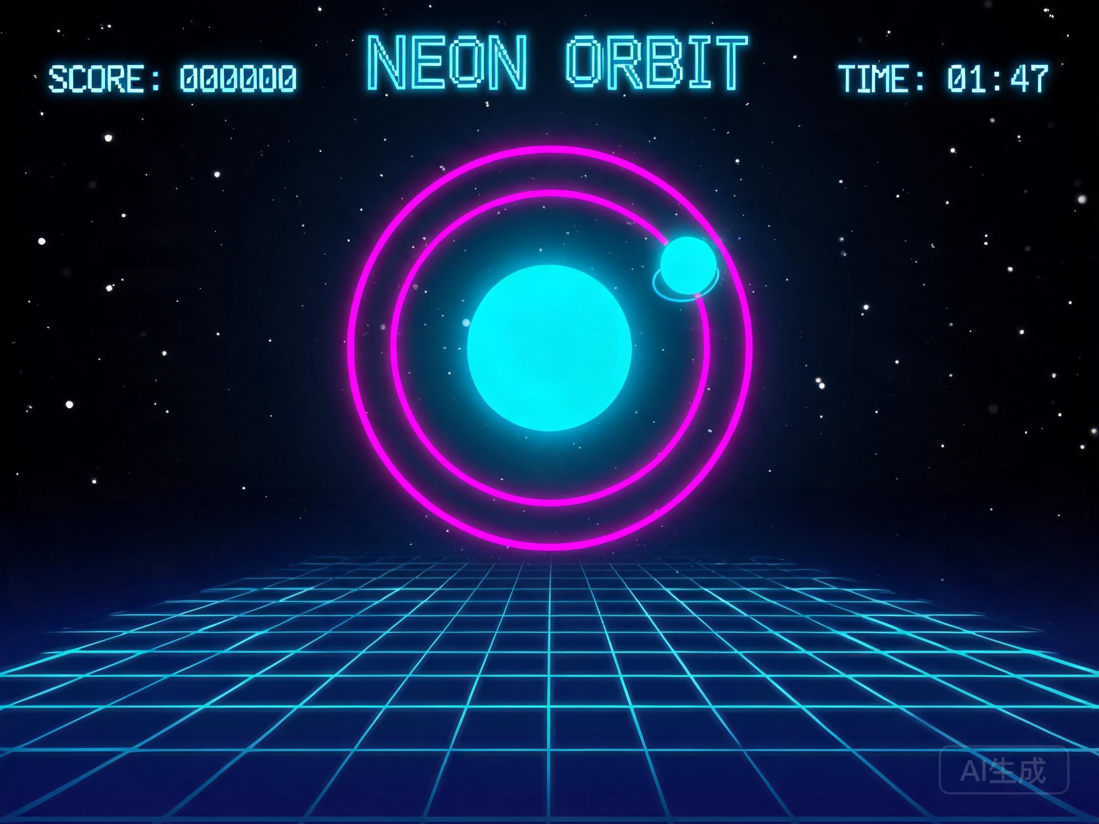 NEON ORBIT gameplay screenshot on Amielove