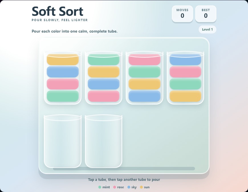Soft Sort gameplay screenshot
