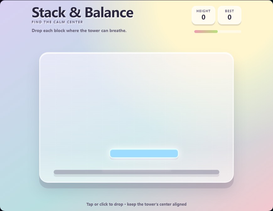 Stack & Balance gameplay screenshot